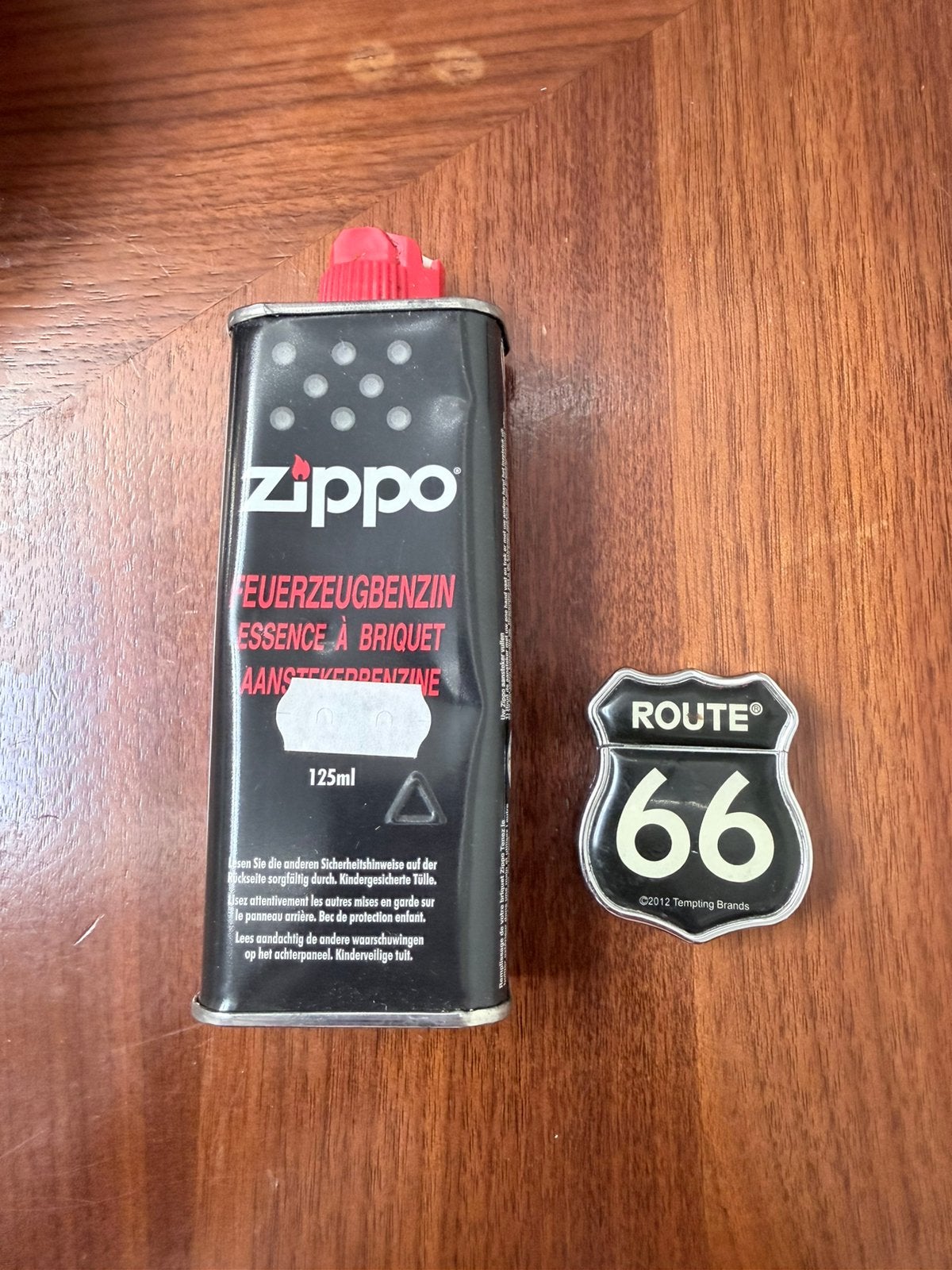 Vintage Zippo ‘Route 66´, Ophalen, Gebruikt, Motoren