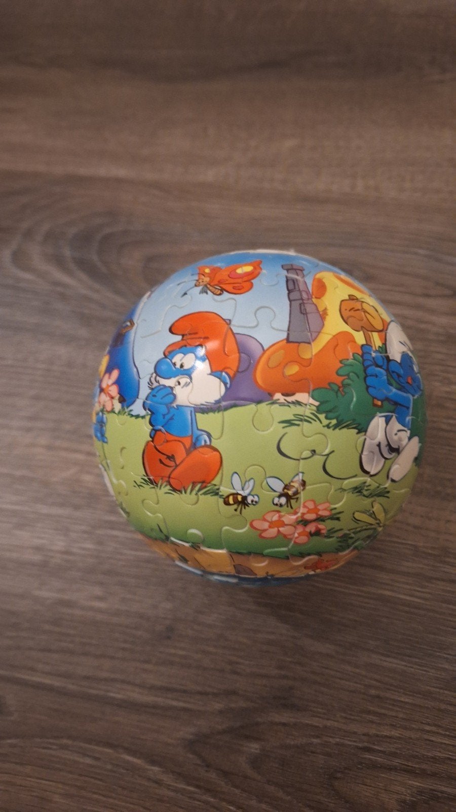 3D puzzel de smurfen, Ophalen, Zo goed als nieuw, 6 jaar of ouder