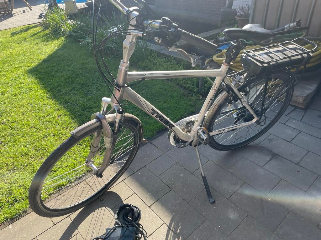 Herenfiets, Fietsen en Brommers, Zo goed als nieuw, 51 tot 55 cm, 50 km per accu of meer, Ophalen