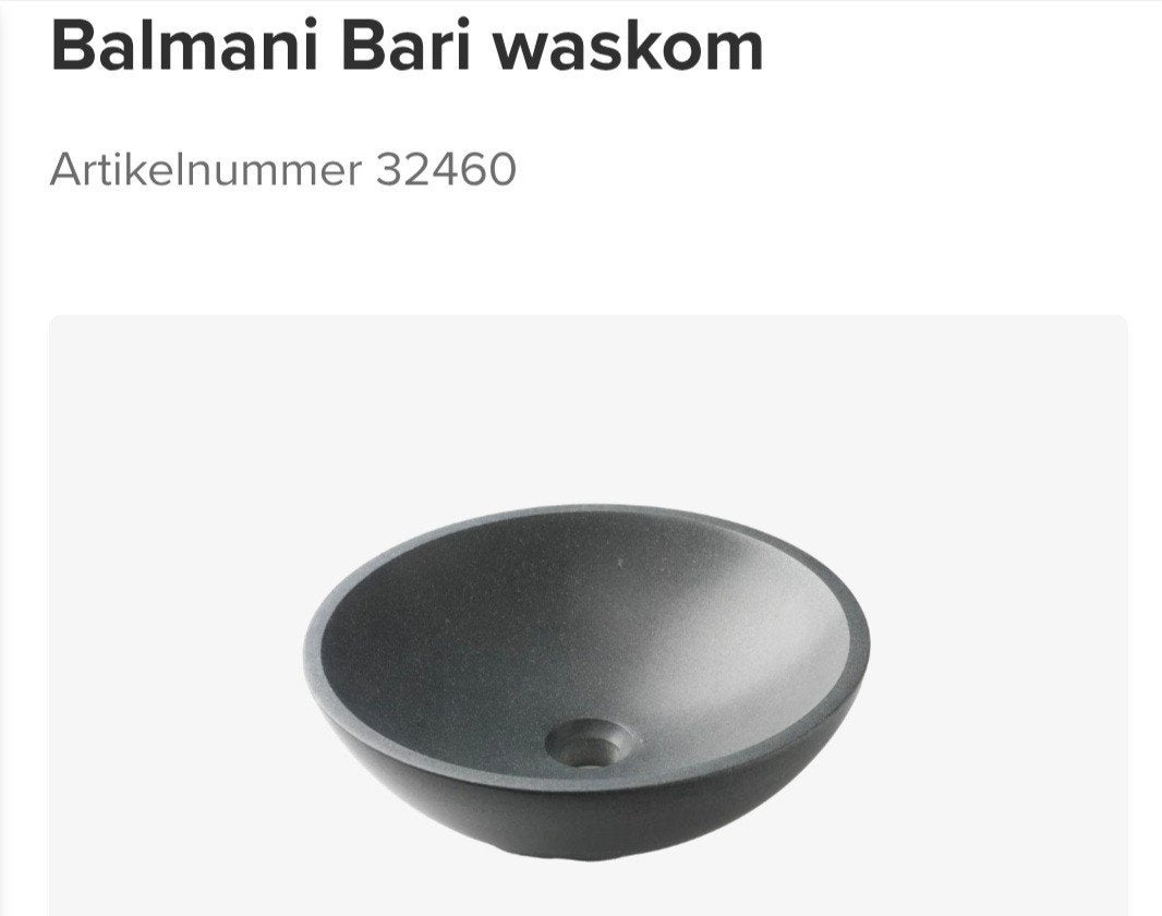 natuursteen waskom Balmani Bari ( 2st. beschikbaar), Enlèvement, Neuf, Pierre, Lavabo