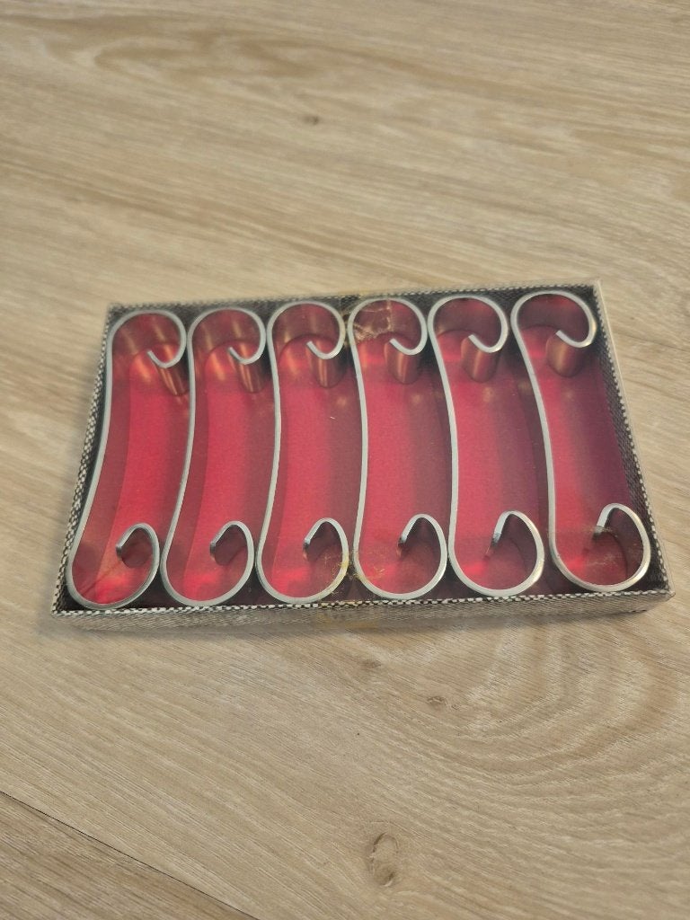 Set van 6 metalen messenleggers, Antiek en Kunst, Antiek | Bestek, Ophalen