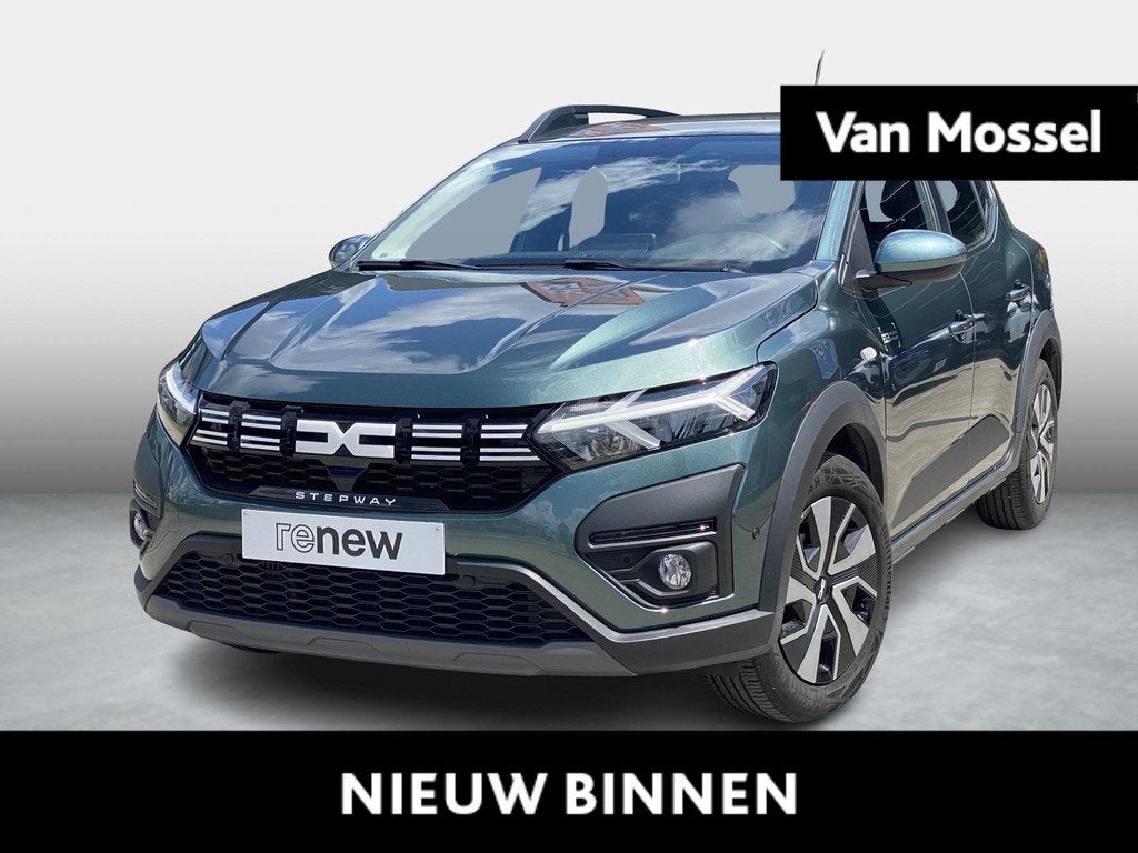 Dacia Sandero Stepway Expression TCe 90, Auto's, Dacia, Voorwielaandrijving, Stof, Gebruikt, Zwart