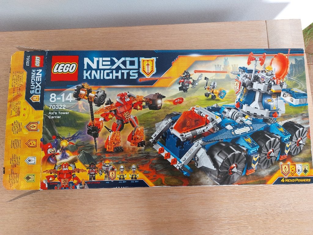 Lego Nexo knights Axl towel 70322, Ophalen, Compleet, Lego, Zo goed als nieuw