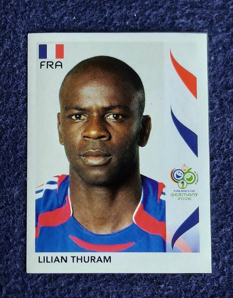 Panini sticker card voetbal ' WK 2006 - Lilian Thuram ', Enlèvement ou Envoi, Neuf, Autocollant