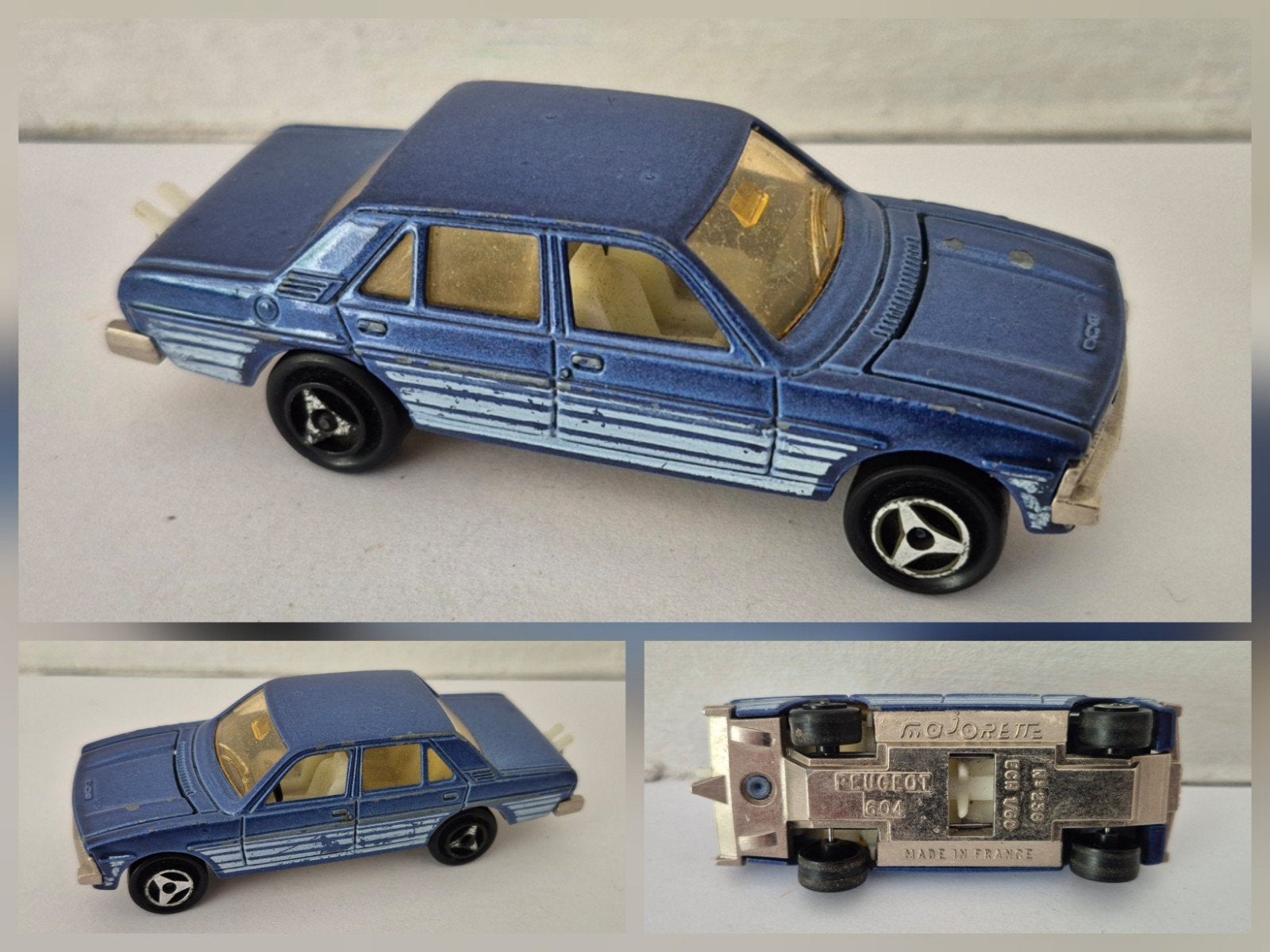 Majorette peugeot 604., Ophalen of Verzenden, Gebruikt, Auto