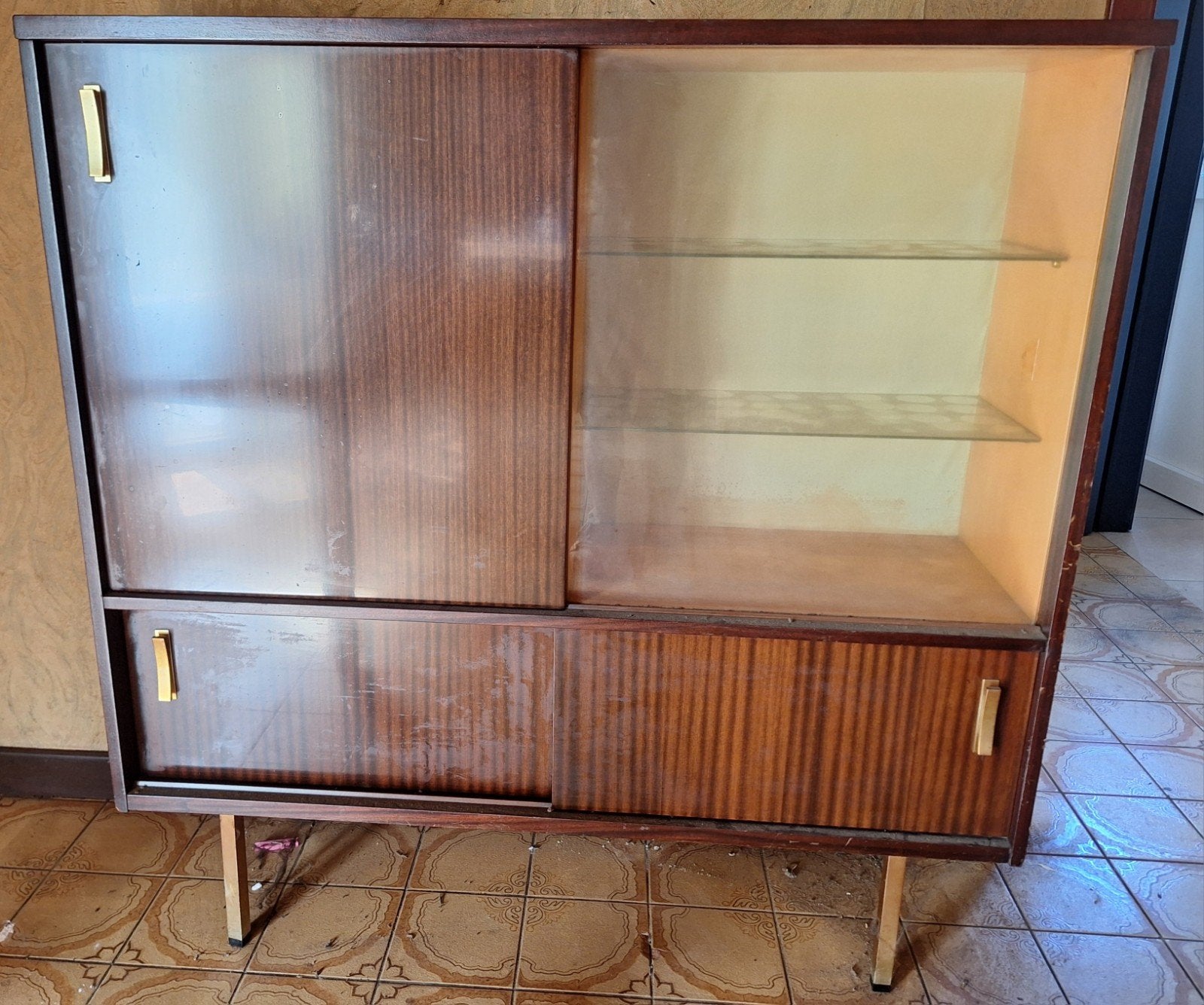 Vitrine de bar rétro vintage, Enlèvement