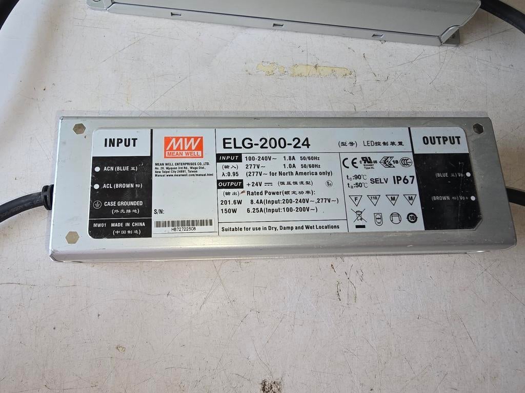 Transfo led 200W 24v, Ophalen