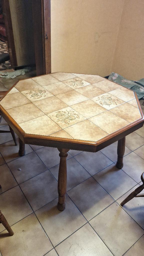 table de cuisine et 4 chaises, Huis en Inrichting, Tafels | Statafels, Ophalen, Gebruikt