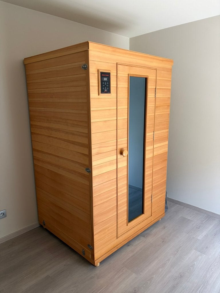 Infraroodcabine Health Mate 2 personen, Ophalen, Zo goed als nieuw, Infrarood, Complete sauna