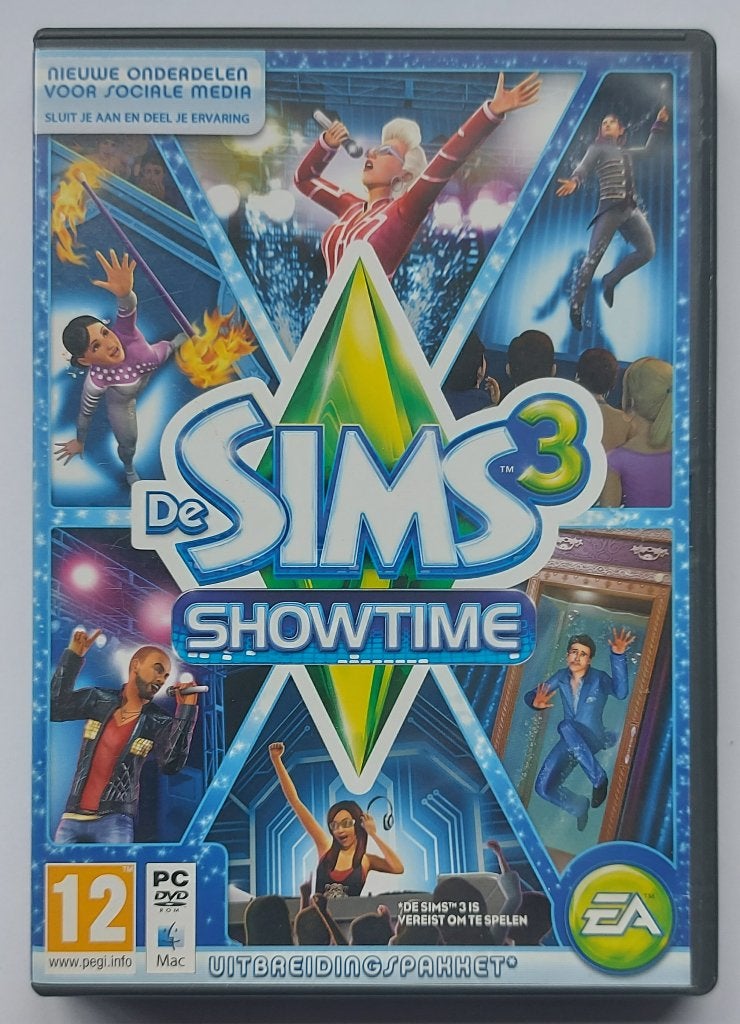 Sims 3  - Showtime- (top staat, met serienr), Games en Spelcomputers, 1 speler, Eén computer, Ophalen of Verzenden, Zo goed als nieuw