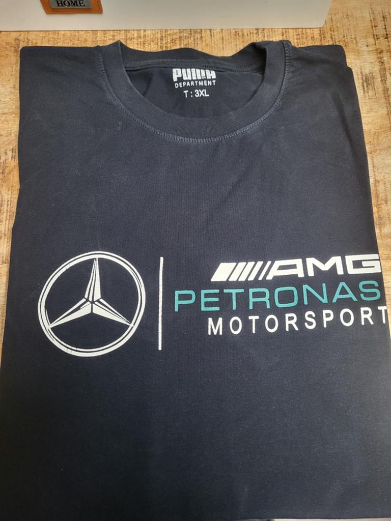 T shirt mercedes large xl nieuwstaat, Kleding | Heren, T-shirts, Ophalen, Maat 52/54 (L), Zwart, Mercedes