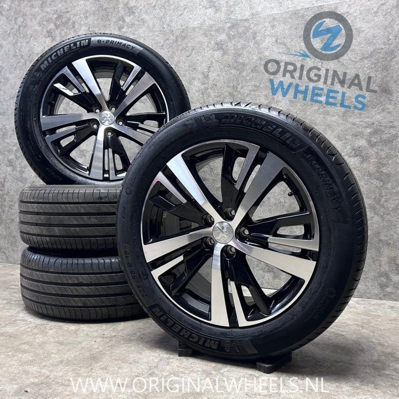 18 inch originele Detroit velgen + zomerbanden Peugeot 3008, Autos : Pièces & Accessoires, Pneus et Jantes, Pneus été, -, 18 pouces