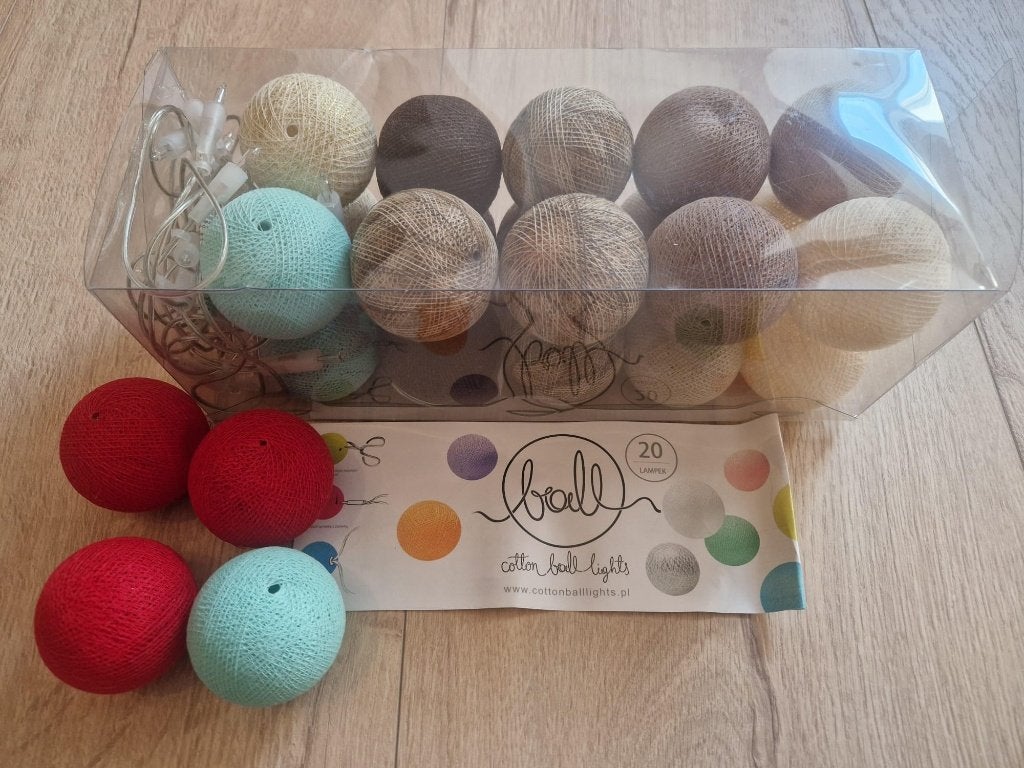 Cotton Ball Lights – decoratie verlichting - 24 ballen, Meerkleurig, Kleur aanpasbaar, Ophalen of Verzenden, Ibiza stijl