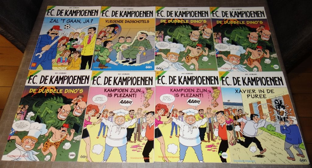 Verzameling strips F.C. De kampioenen + specials., Meerdere stripboeken, Ophalen of Verzenden, Gelezen, Hec Leemans