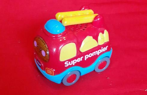 vehicule interactif vtech super pompier barnabé (2), Enlèvement ou Envoi, Utilisé, 2 à 4 ans