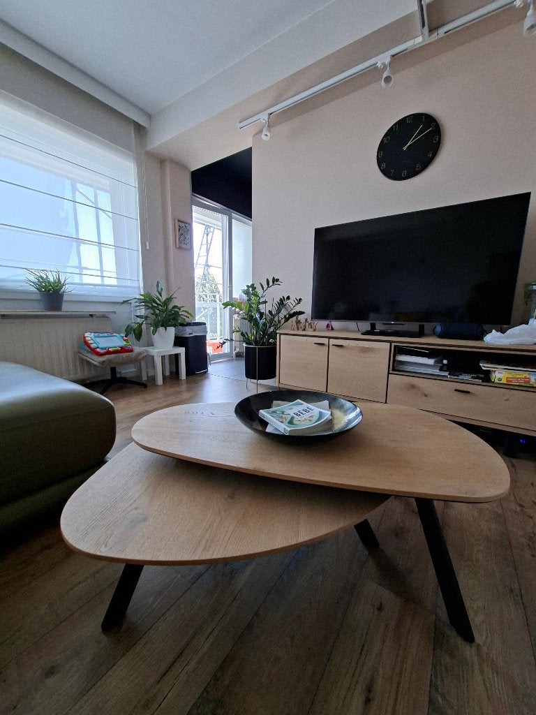 Livada set van 2 ronde salontafels, Overige houtsoorten, Rond, Zo goed als nieuw, 150 tot 200 cm