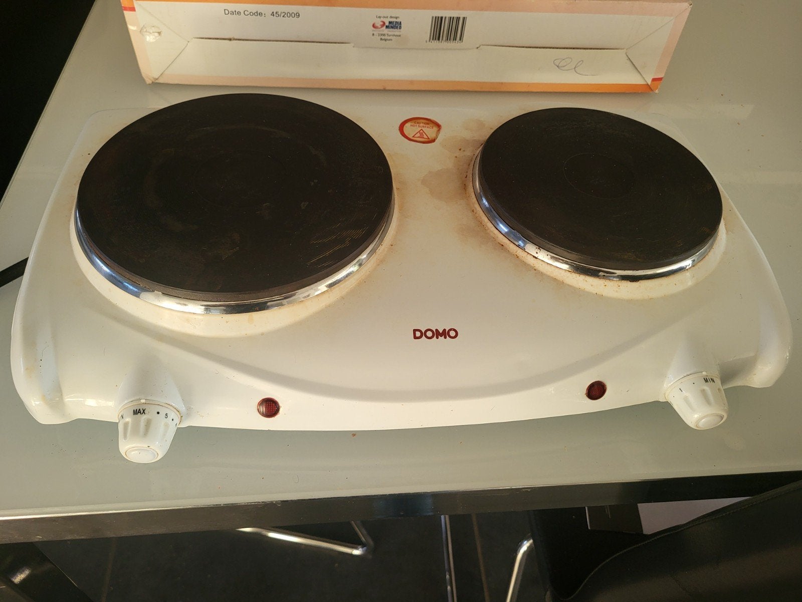 Taque electrique domo.., Electroménager, Tables de cuisson, Enlèvement
