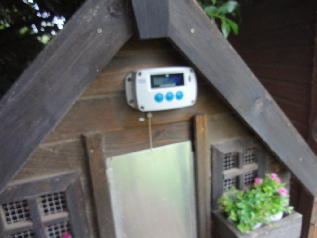 automatische bediening kippendeur Chickenguard, Dieren en Toebehoren, Ophalen, Zo goed als nieuw, Kippenhok of Kippenren