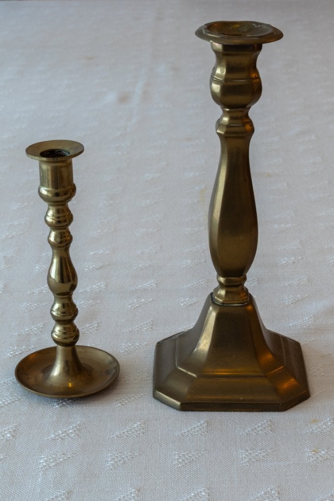 Koperen kandelaars, Ophalen, Koper of Brons