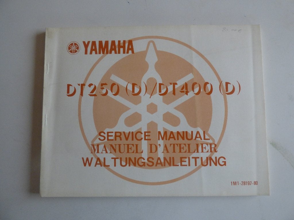YAMAHA DT250 (D) / DT400 (D) WERKPLAATSHANDBOEK, Motoren, Handleidingen en Instructieboekjes, Ophalen of Verzenden, Yamaha