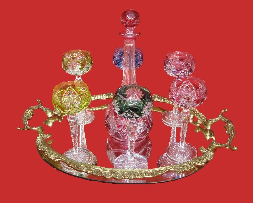 Val Saint Lambert - Drinkservies  - Kristal., Ophalen