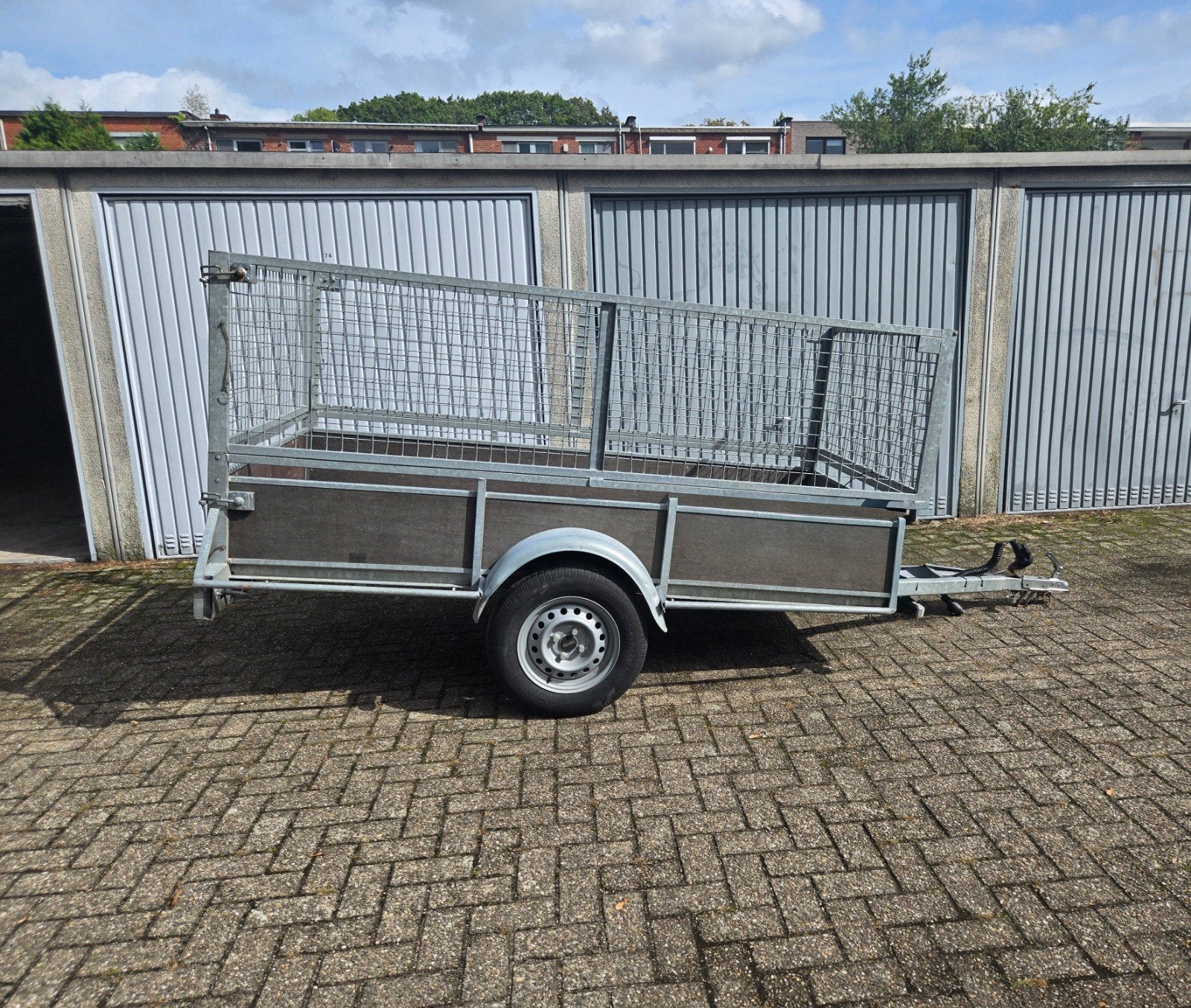 aanhangwagen, BW Trailers, met loofrek., Ophalen