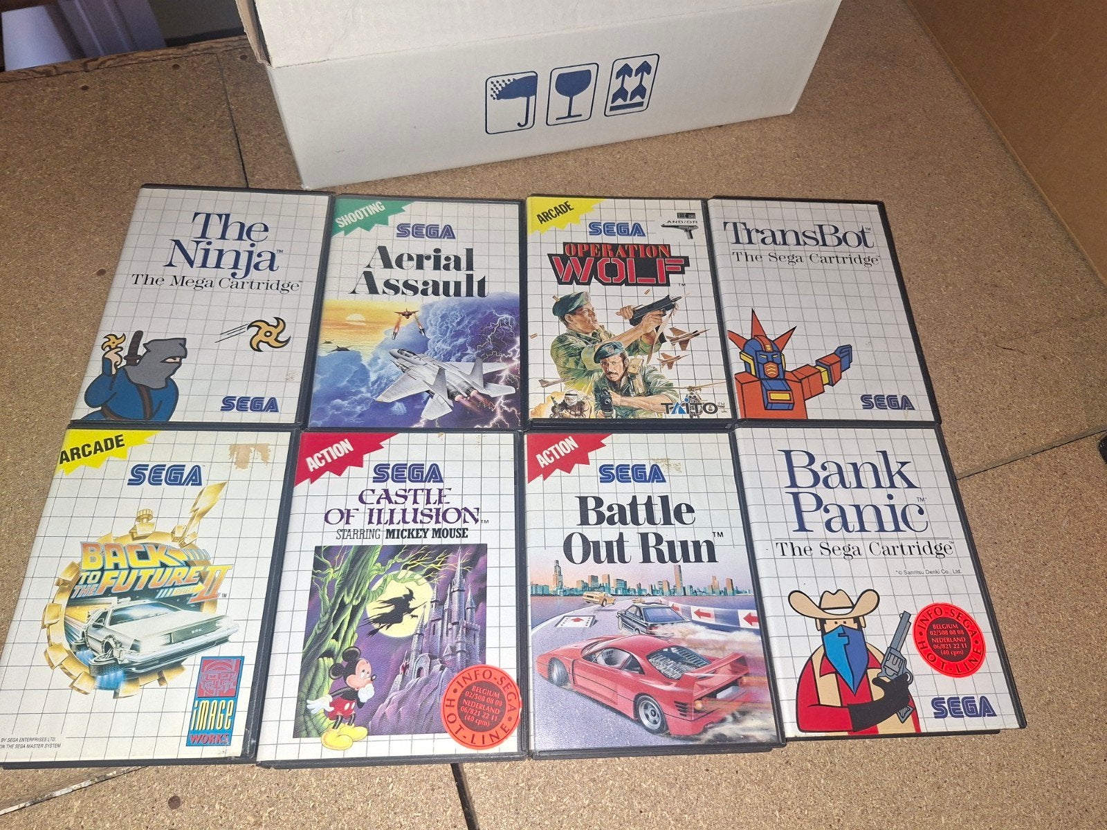 sega master 2 met 2 controllers pistool en 15 games, Games en Spelcomputers, Games | Sega, Ophalen