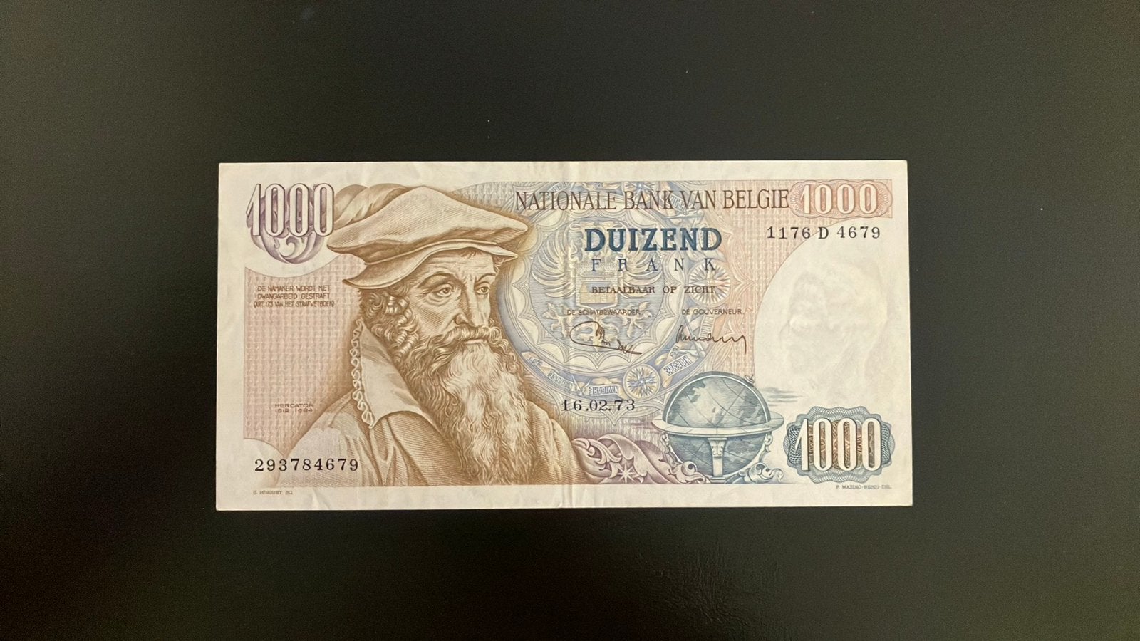 1000 Belgische francs - 1973 - Metcator, Postzegels en Munten, Ophalen of Verzenden, Los biljet
