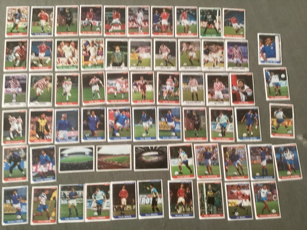 63 stickers voetbal EUROFOOT 96 van DS ITALY, Ophalen of Verzenden, Gebruikt