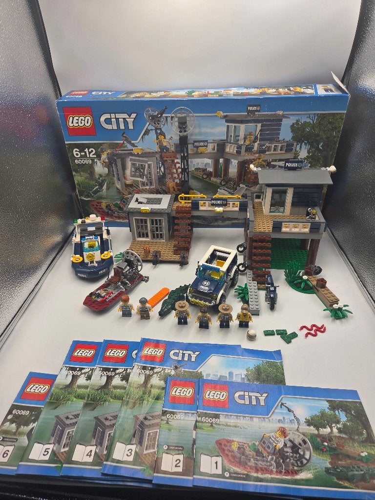 Lego City 60069 Poste de police des marais, City, Instructions incluses, Enlèvement ou Envoi, Lego
