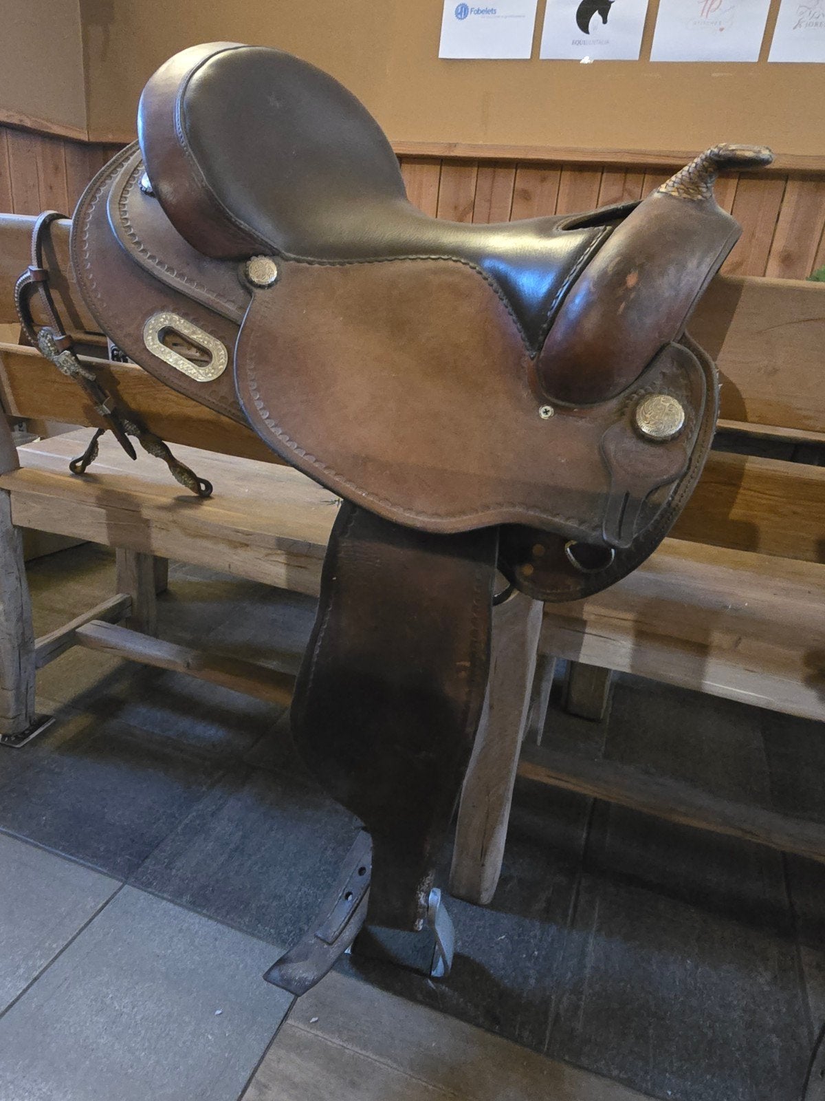 Westernzadel Red River Saddlery, Enlèvement, Utilisé, Autres marques, Autres disciplines