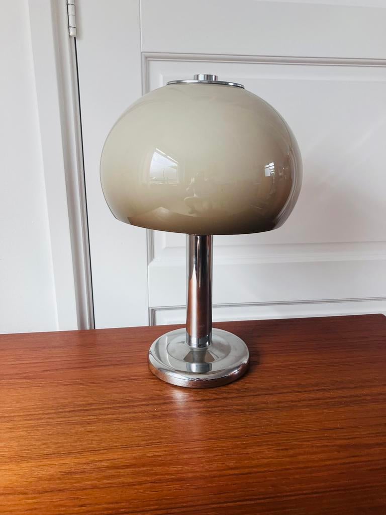 Vintage mushroom tafellamp, Huis en Inrichting, Lampen | Tafellampen, Ophalen, Vintage. Space age., Zo goed als nieuw, Minder dan 50 cm
