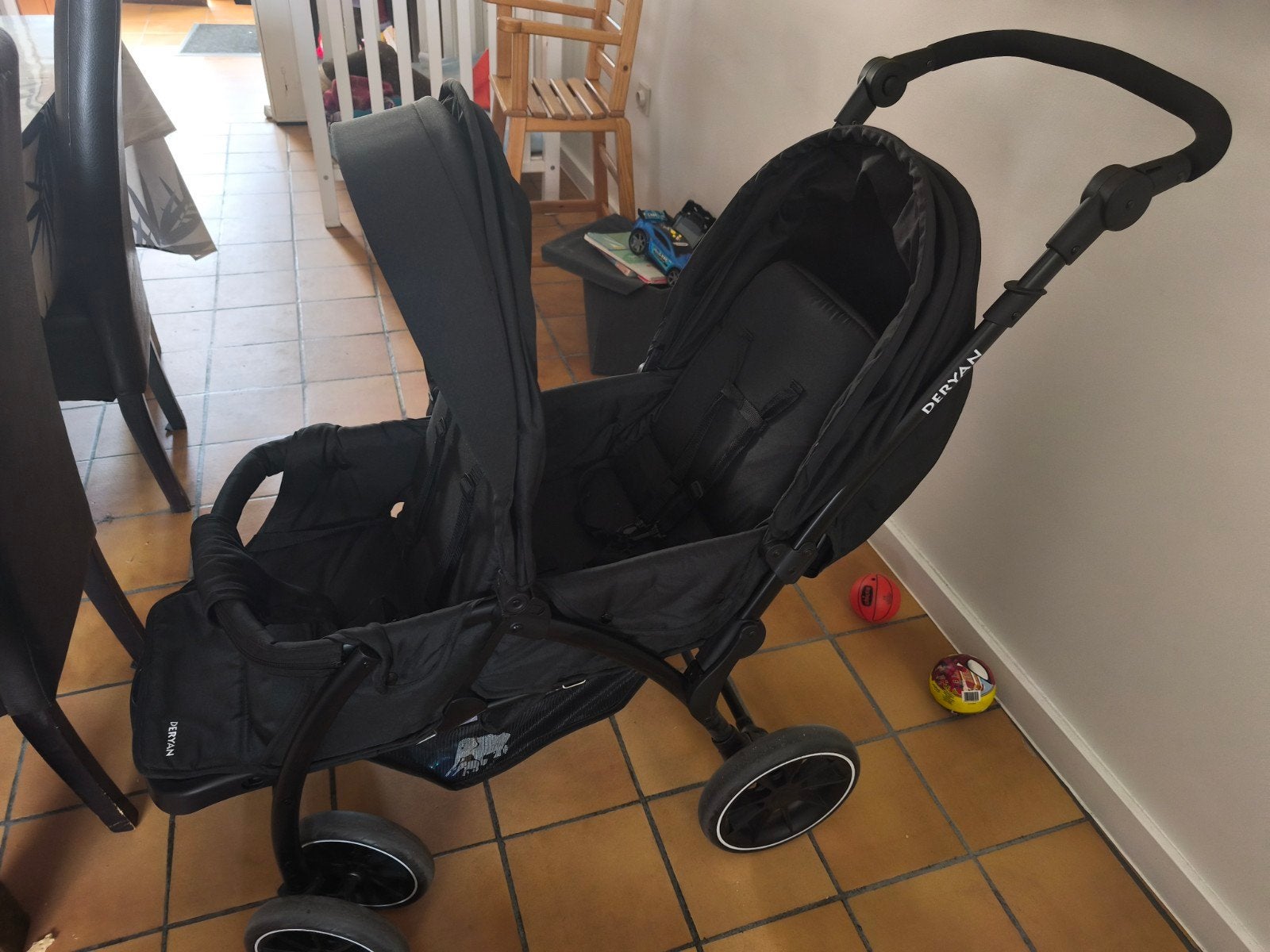 dubbele buggy, Kinderen en Baby's, Buggy's, Ophalen