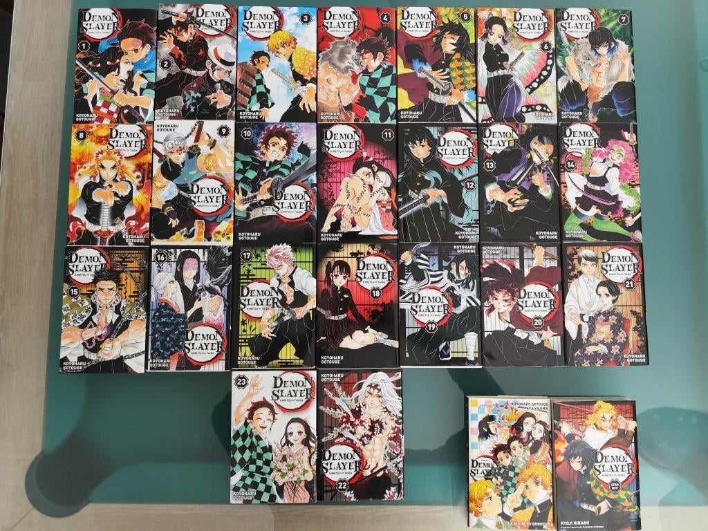 DEMON SLAYER 1->23 COLLECTION COMPLETE +2 extras, Série complète ou Série, Enlèvement, Utilisé