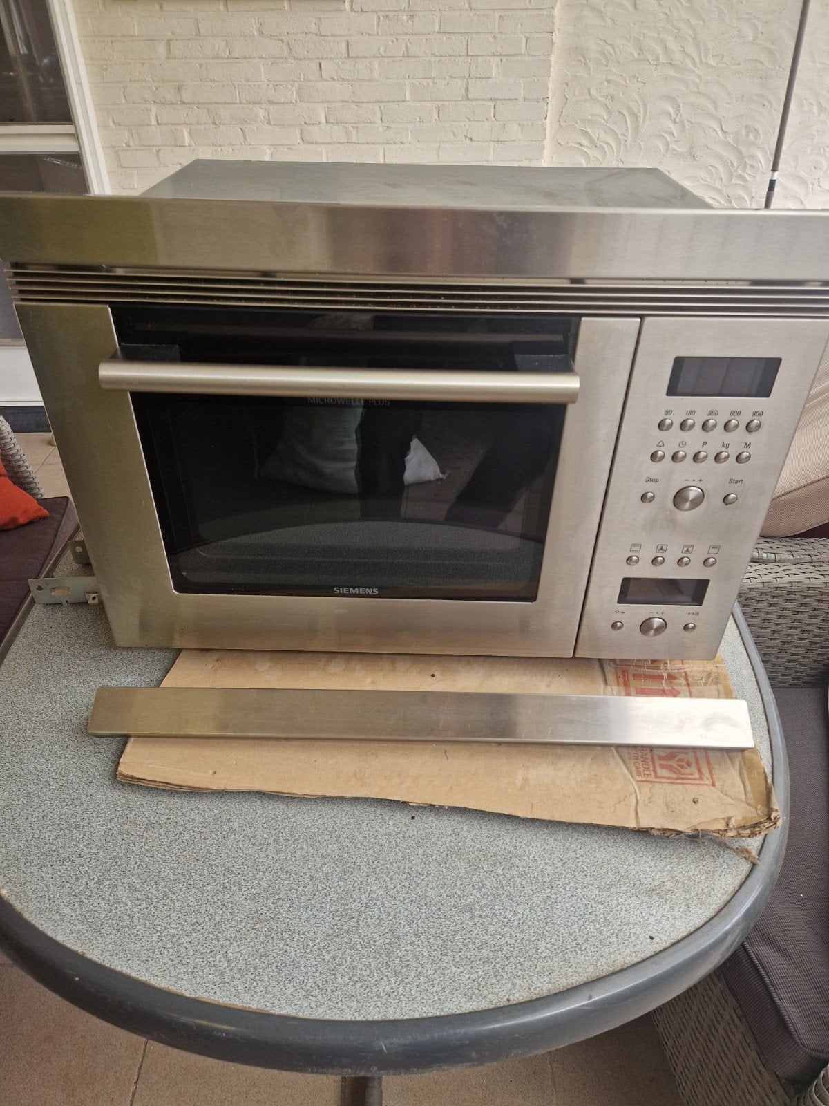 siemens combimagnetron rvs, Enlèvement, Gril, Encastré, 45 à 60 cm