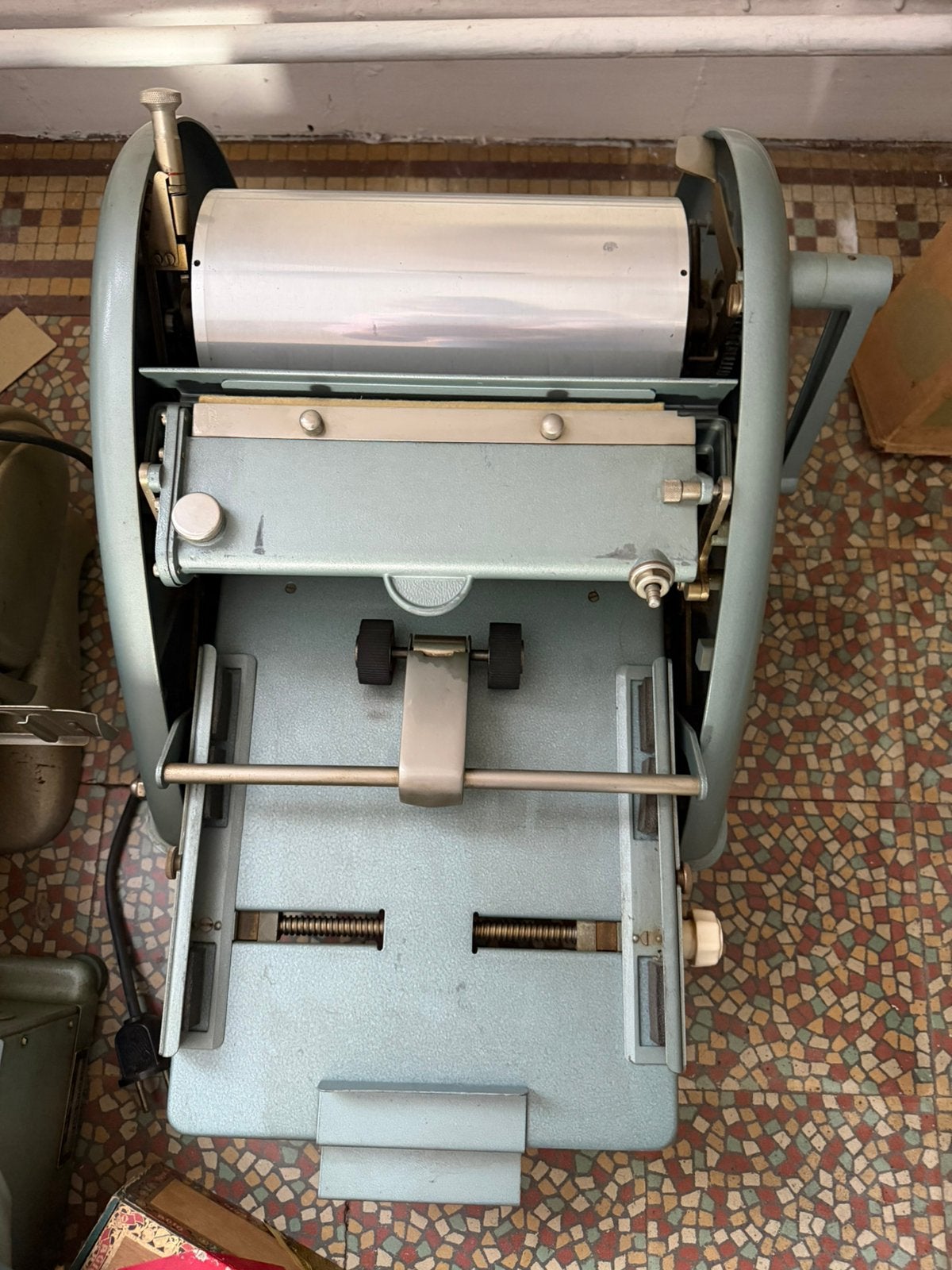 Stencilmachine, Ophalen