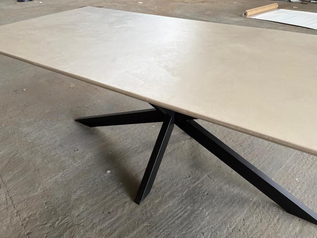 Table à manger élégante en Mortex - 220 x 100 cm (nouveau !), Neuf, Enlèvement, 200 cm ou plus, Cinq personnes ou plus