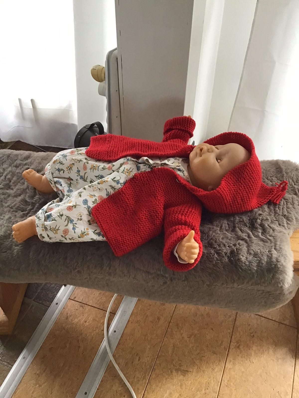 Baby pop , vintage., Ophalen of Verzenden, Zo goed als nieuw, Babypop, Levensecht of Reborn