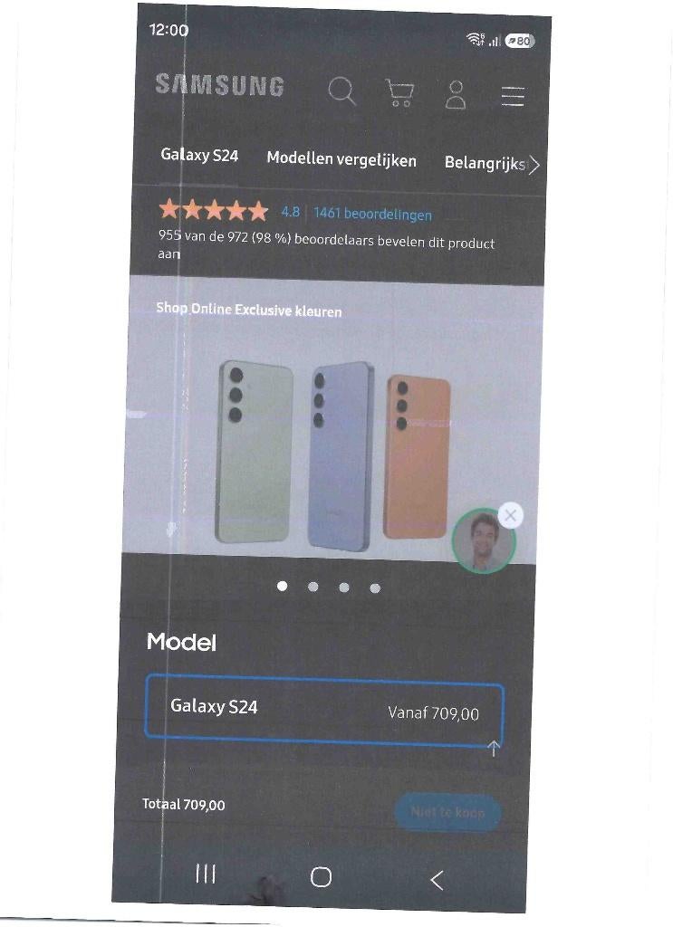 smartphone, 10 mégapixels ou plus, Galaxy S24, Comme neuf, Enlèvement