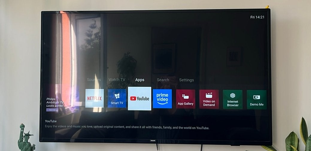 Philips Smart TV 50 pouces - support mural inclus - 125€, Enlèvement, Comme neuf, Philips, Smart TV