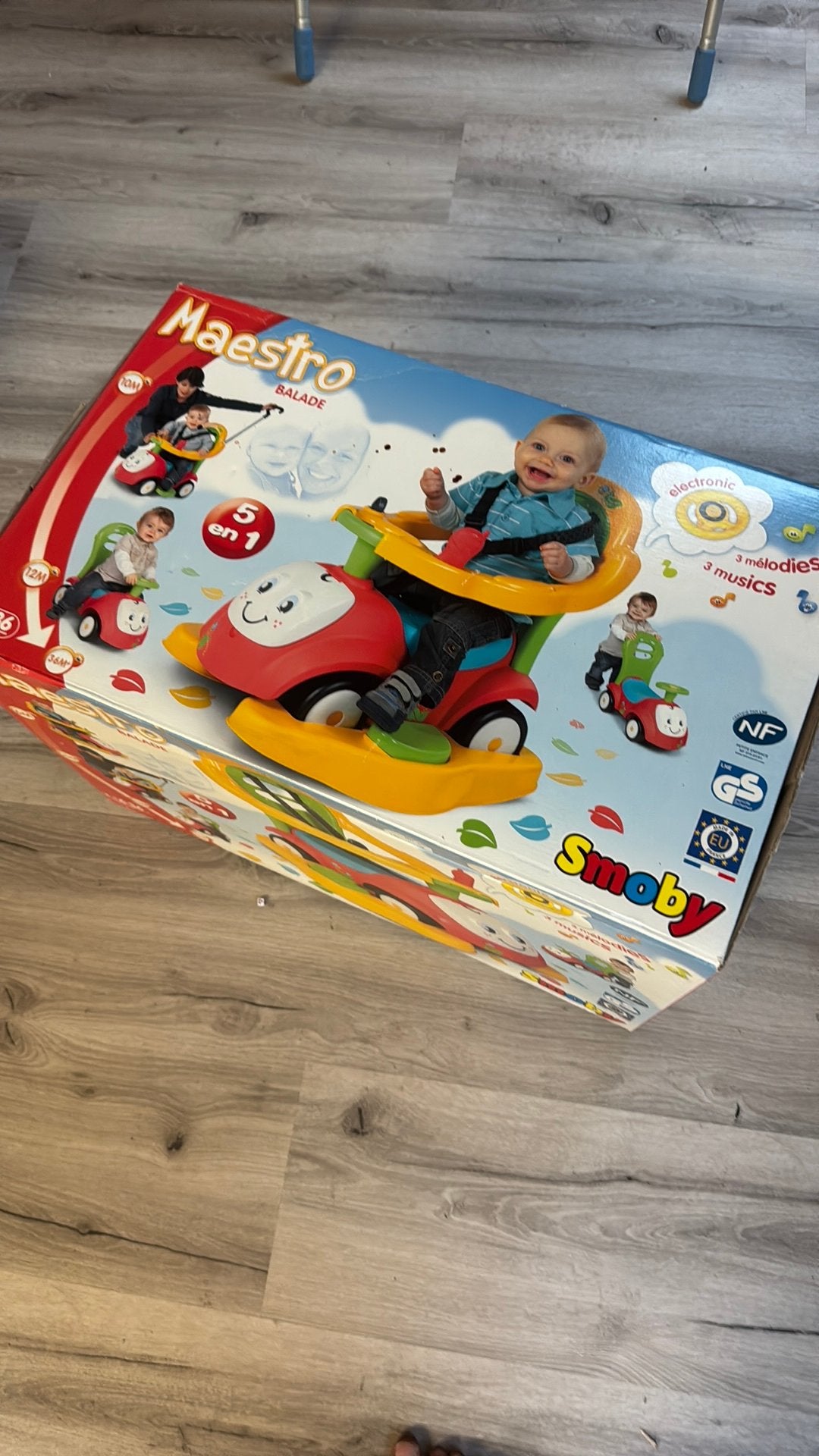 Smoby - 5 in 1 loopwagen. Nieuw in de doos, Enlèvement, Comme neuf