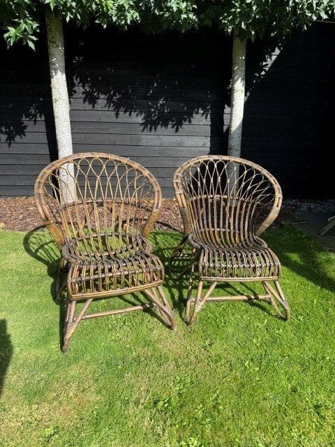 rieten stoelen, Ophalen, Zo goed als nieuw, Rotan