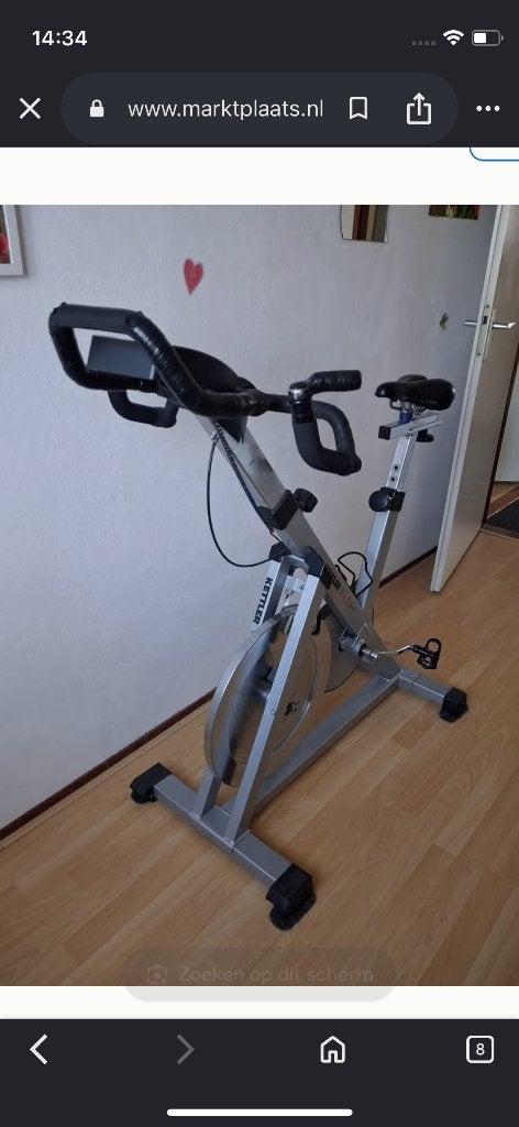 Hometrainer merk Kettler racer, Ophalen, Zo goed als nieuw, Metaal, Benen