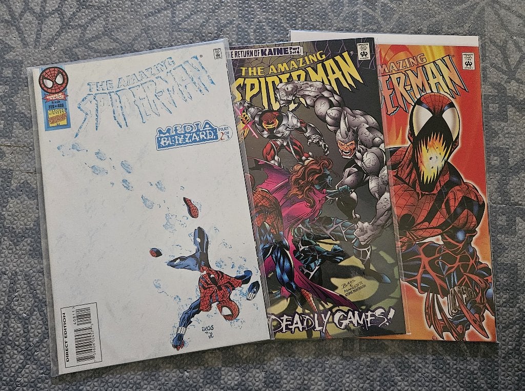 the Amazing Spider-Man (vol.1) #408-410 (1996), Enlèvement ou Envoi, Utilisé, Plusieurs comics, Amérique
