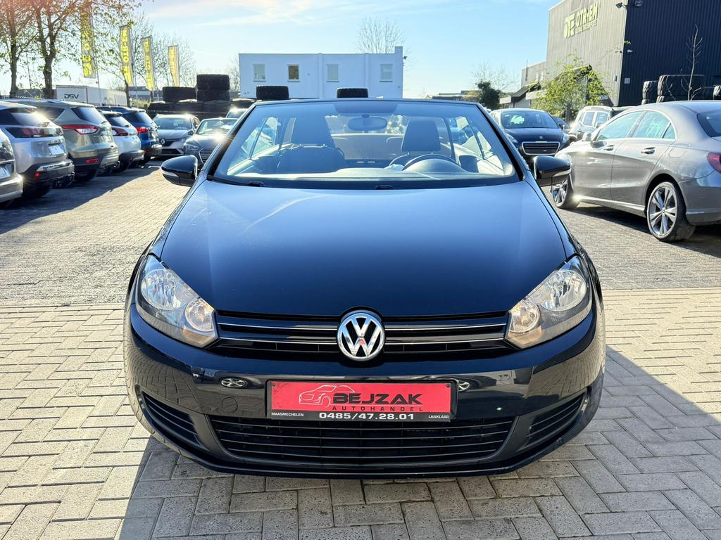 Volkswagen golf 6 cabrio 1.6tdi 1j garantie, Auto's, Euro 5, Bedrijf, Te koop, Handgeschakeld