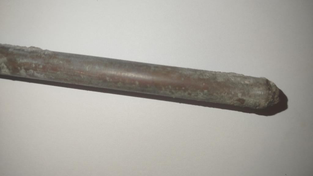 Barre de cuivre , 1,50 mètre sur 15 mm environ., Enlèvement, Cuivre
