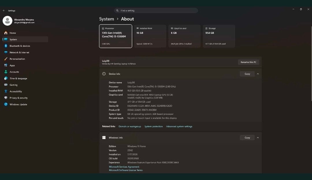 laptop gaming hp 144 hz rtx 4050 m2 1tb 16gb ram model 2025, Computers en Software, Ophalen