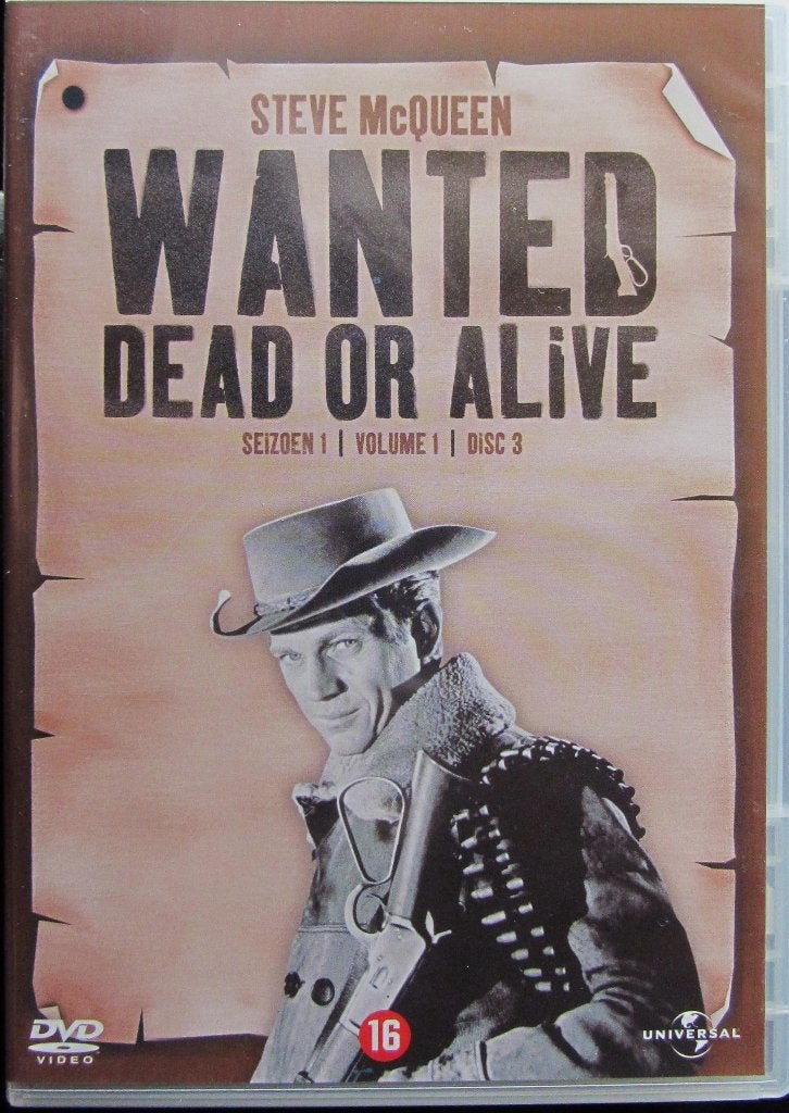 DVD WESTERN- WANTED DEAD OR ALIVE (STEVE MC QUEEN) 1958 (1), Alle leeftijden, Ophalen of Verzenden, Zo goed als nieuw, Overige genres