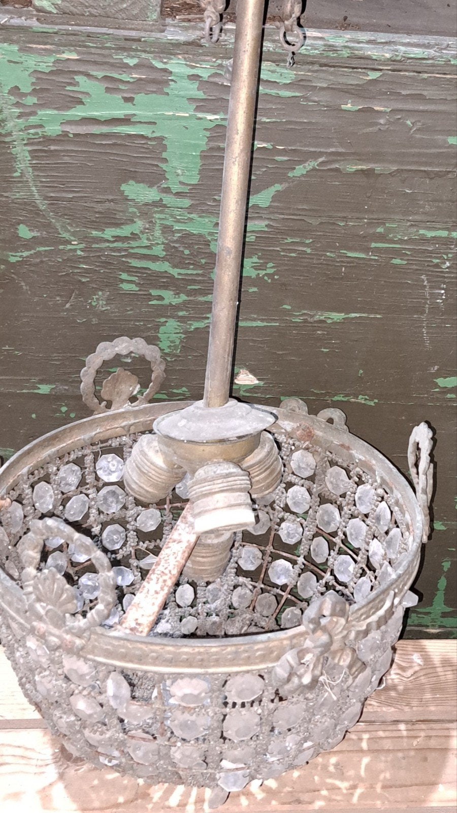 lamp lampen bronzen luster decoratie, Ophalen of Verzenden