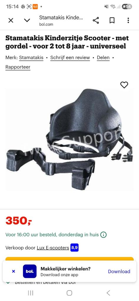 Siège de moto pour enfant, Enlèvement ou Envoi